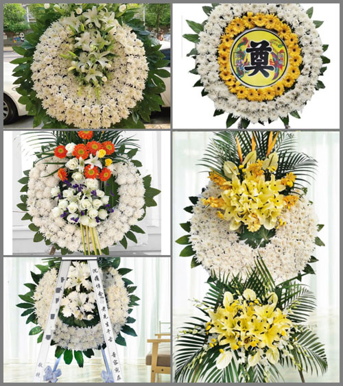 陕西咸阳市旬邑县城关街道下塬子村花圈速递